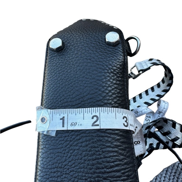 Rebecca Minkoff Darren Leather Satchel Bag Convertible Backpack Black READ - Picture 13 of 14